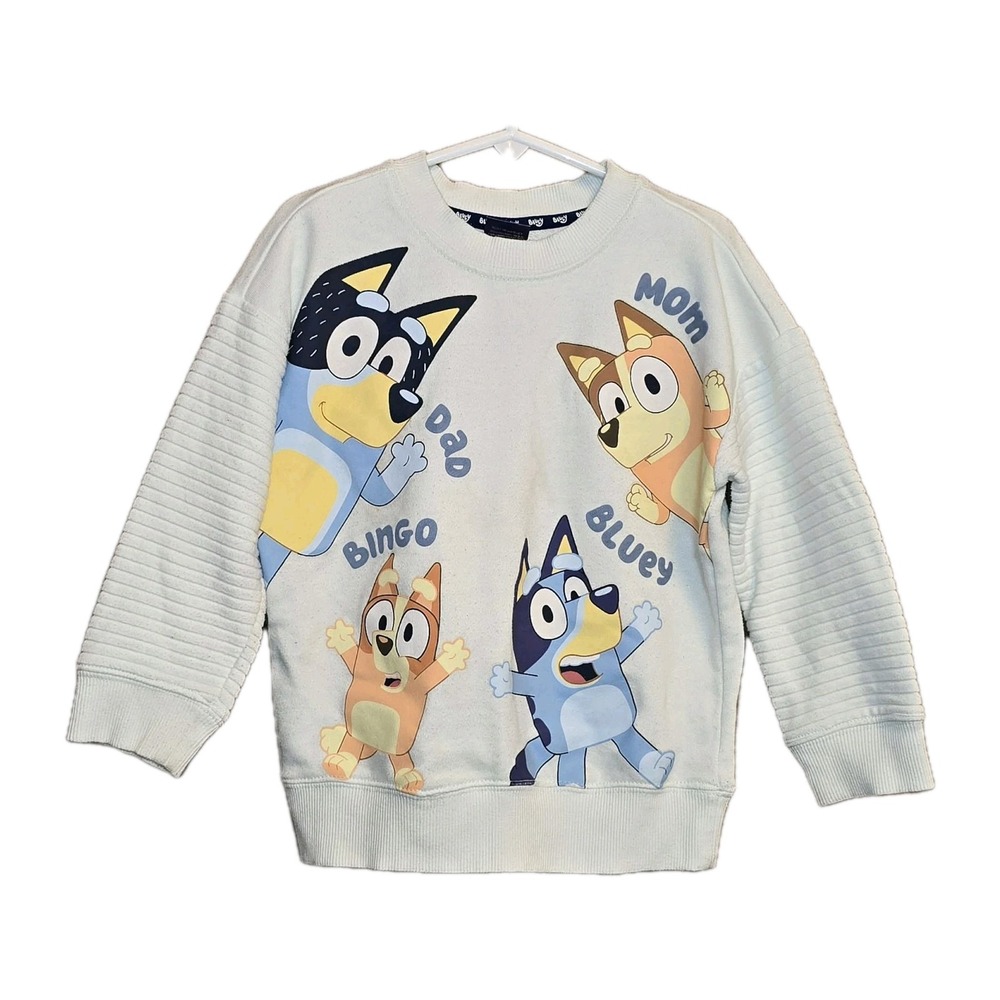 🧸👕 Bluey Family Crewneck Sweatshirt Kids 5T GUC
